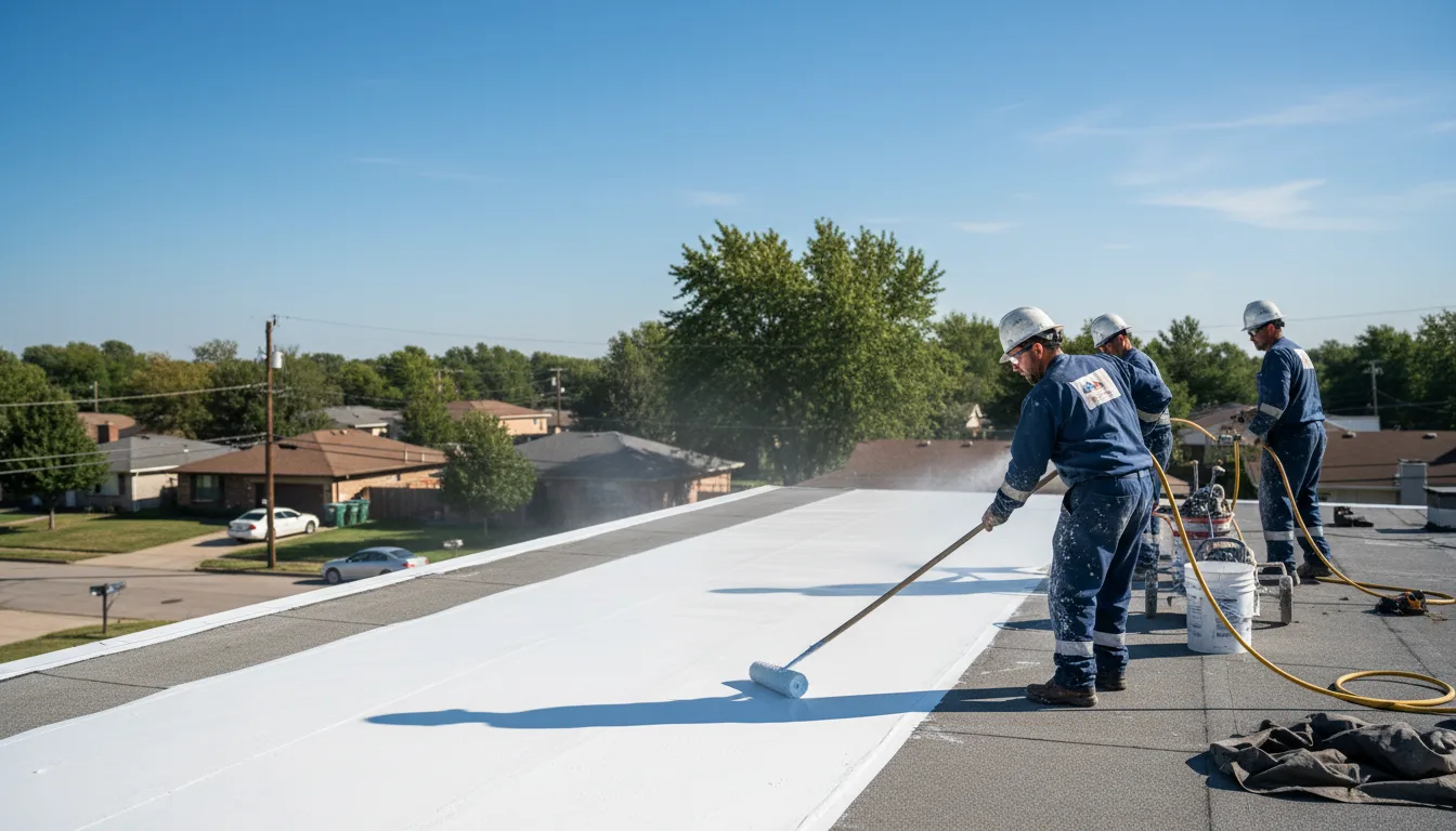 Commercial roof coating in Milnesville, PA near me